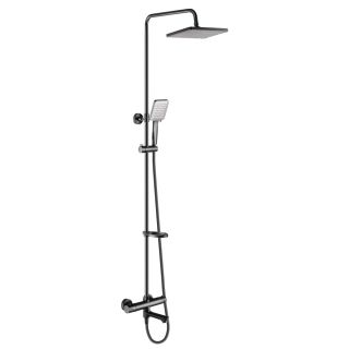 Душевая стойка Swedbe Hermes 5117B  с термостатическим смесителем для ванны чёрный